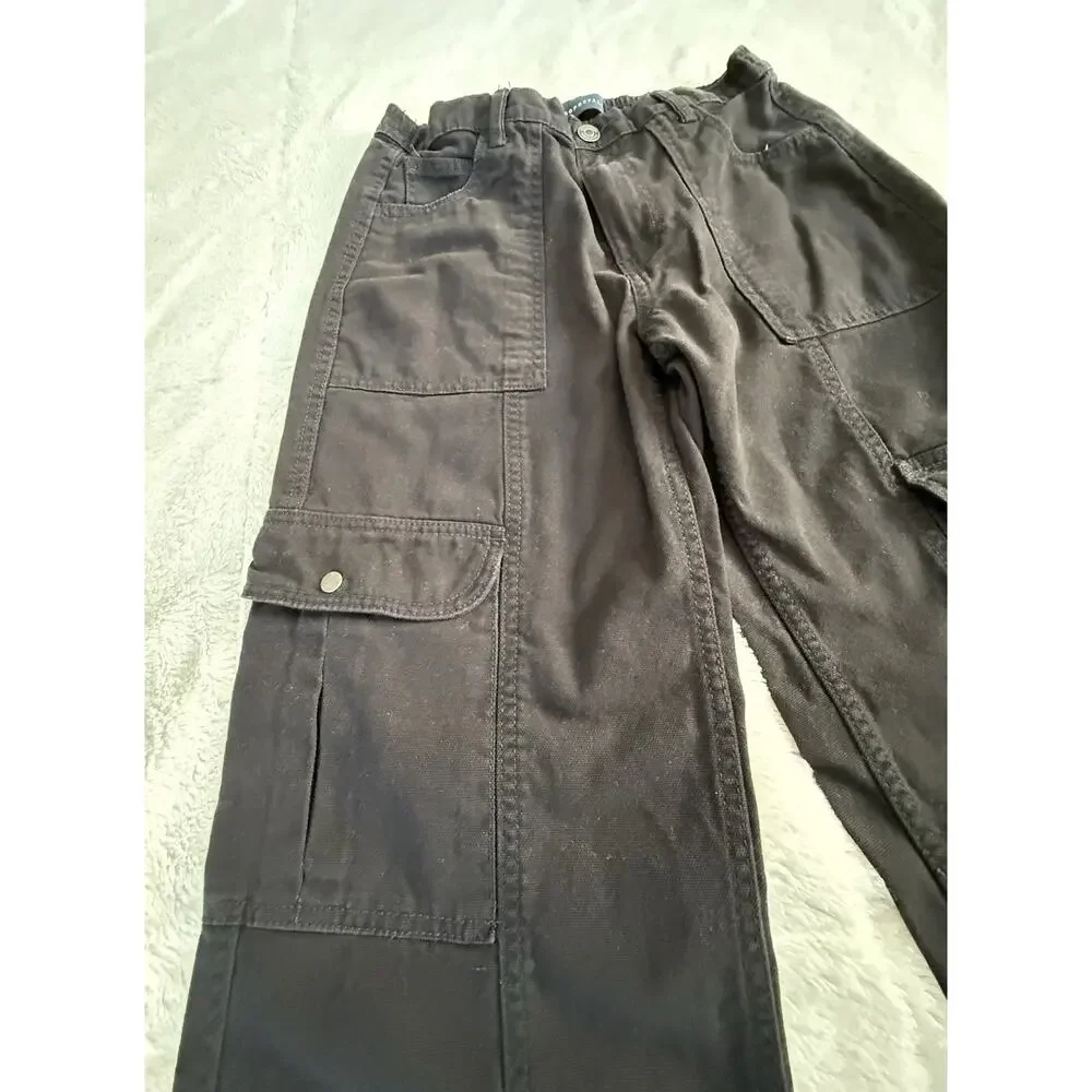 Aeropostale Utility Cargo Black Pants Women’s Size Small 28x30 Black - Picture 2 of 6